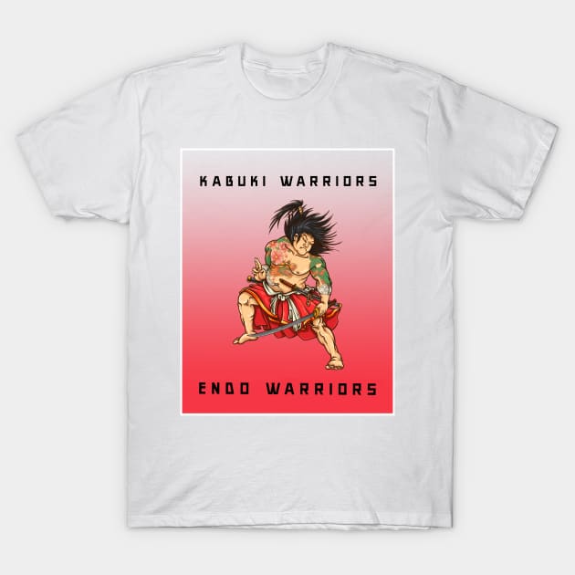 Kabuki warrior, Endo warrior T-Shirt by Zipora